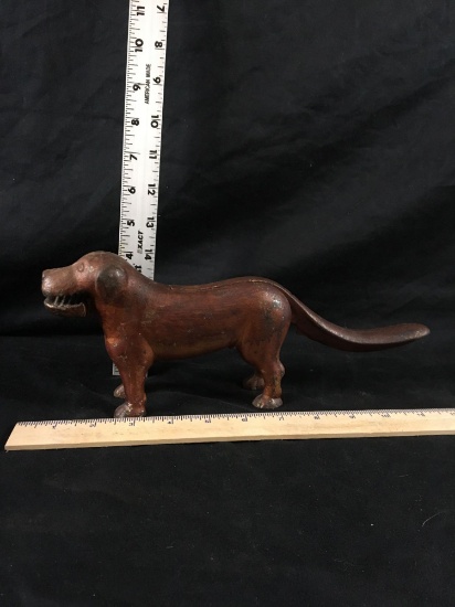 Vintage Cast Iron Dog Nut Cracker