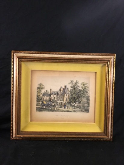Two Framed Photos Of Normandy Castles