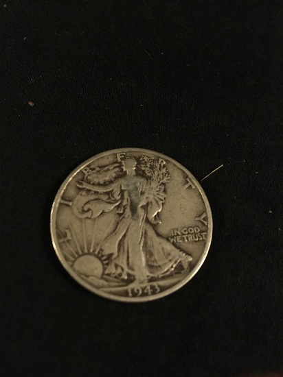 1943 Walking Liberty Silver Half Dollar