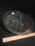 Mid Century Fire King Glass Serving Bowl