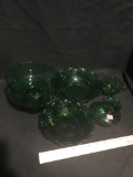 Green Fire King Glass