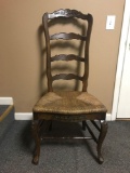 Ornate Wood Ladderback Chair