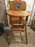 Vintage Wood High Chair