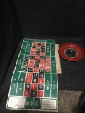 Roulette Wheel And Playing Field Mat