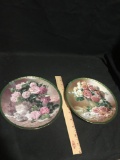 Two Floral W.S. George Numbered Plates