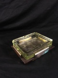 Depression Glass Ash Tray With Stand