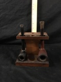 Pipe Stand With Two Pipes