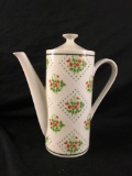 Swiss Strawberry Dot Fine China Pitcher