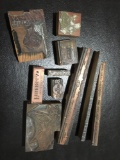 Vintage Type Set Blocks