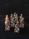 Ten Glass Collectible Clowns