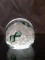 Signed Glass Art Paperweight