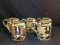 Five Buffalo Pottery Hand Painted Mugs Ye Lion Inn