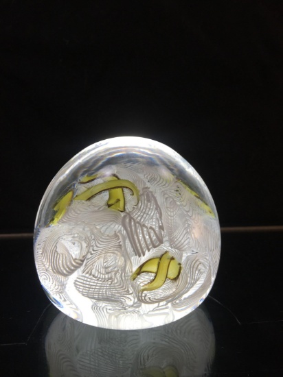 Signed Art Paperweight