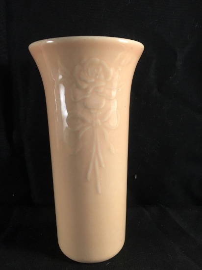 Peach Pfaltzgraff Vase