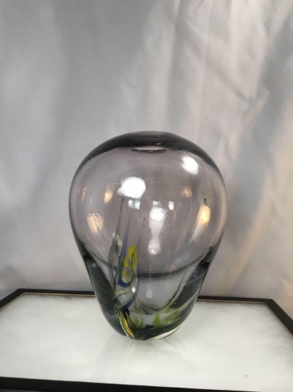 Baker O Brien Art Glass Vase