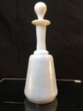 Hand Blown Milk Glass Decanter