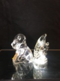 1950s Dog Candy Holder With Glass Fish