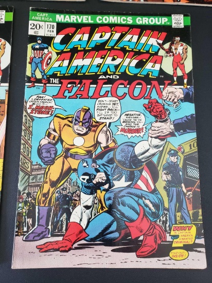 CAPTAIN AMERICA Marvel Bronze Age Comics 161-170