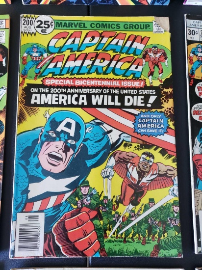 CAPTAIN AMERICA Marvel Bronze Age Comics 196-204