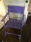 Purple Painted Lawn Chair