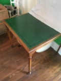 Leather top Square Table