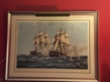 Signed Ship Painting With Light