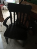 Black Accent Captains Chair