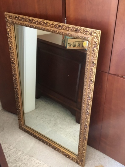 Elaborate Gold Framed Mirror