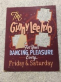 Vintage Ginny Lee Trio Dance Advertising