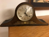 Vintage Mantle Clock And Small Taylor