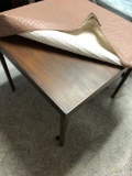 Wood Card Table With Cover
