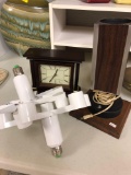 Mantle Clock With Misc.