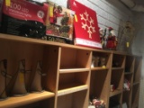 Pair Of Shelves Which Christmas Decor