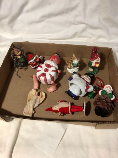 Box Of Vintage Ornaments And Decor