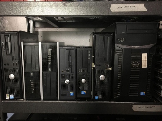 Seven Mixed Dell/HP Computer Towers Not Tested