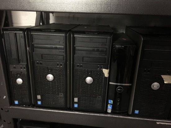 17 Assorted Dell Computer Towers