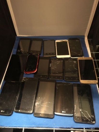 17 Mixed Bulk Purchased Cell Phones