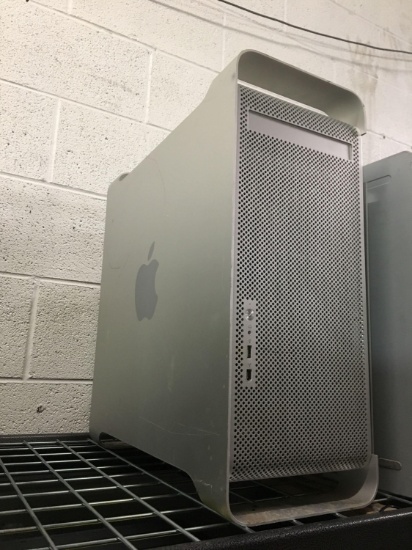 Two Apple Computer Towers