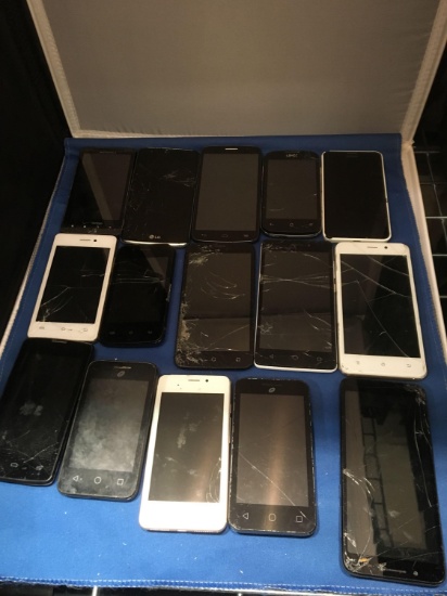 18 Mixed Bulk Purchased Cell Phones