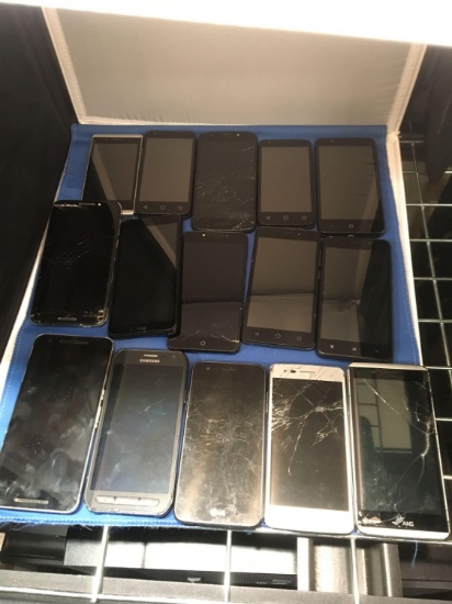 17 Mixed Bulk Purchased Cell Phones