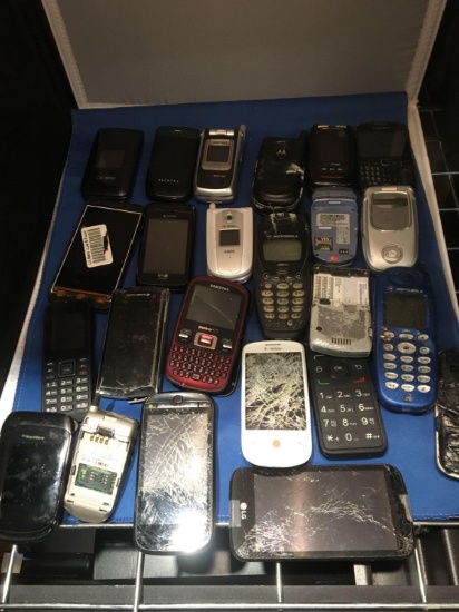 24 Mixed Bulk Purchased Cell Phones