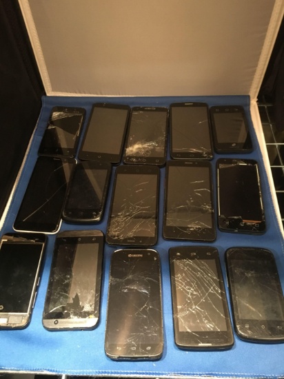 15 Mixed Bulk Purchased Cell Phones