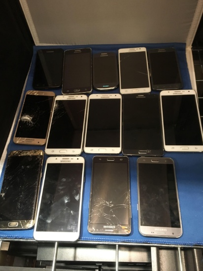 16 Assorted Samsung Bulk Purchased Cell Phones