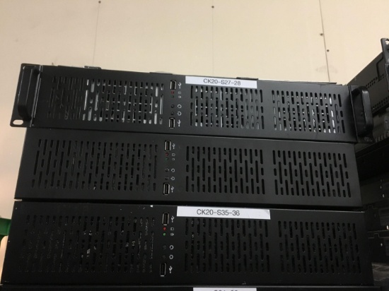 Three Empty Server Cases