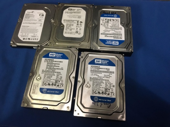 Five Mixed Brand/Size Drives