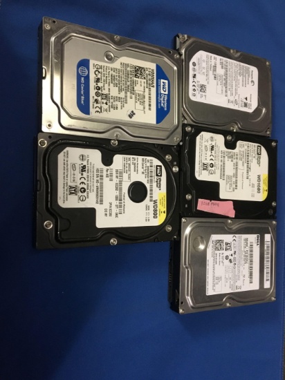 Five Mixed Brand/Size Drives