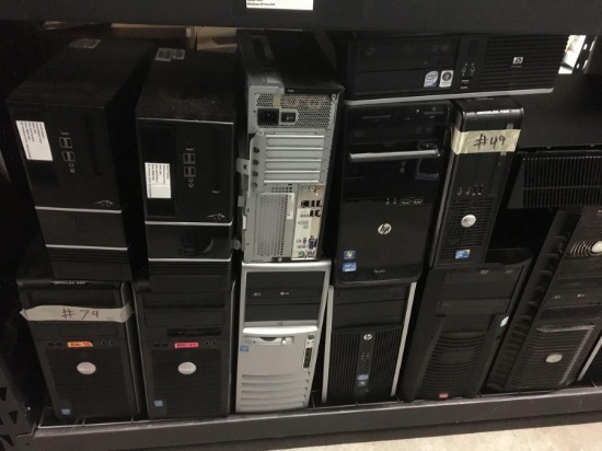 18 Assorted Computer Towers