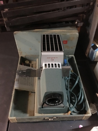 Argus 300 Slide Projector With Misc. Equipment