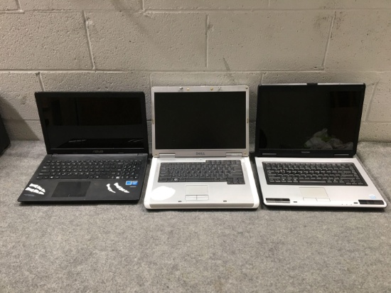Three Assorted Laptops