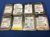 Eight Mixed Brand SAS Drives